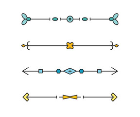 decorative text dividers and separators illustration