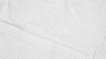 Organic Fabric cotton backdrop White linen canvas crumpled natural cotton fabric Natural handmade linen top view background  organic Eco textiles White Fabric linen texture