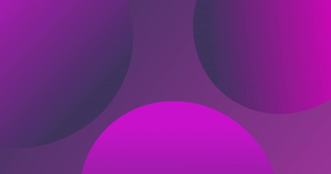 Looped Abstract Gradient Bright animated background with rotating circles.Trending gradient purple pink background. 4K footage for presentations, video project screensavers. 32bit color.