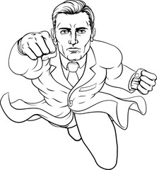 Super Hero Scientist Doctor Flying Superhero