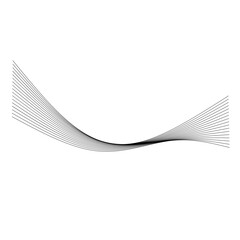 Abstract Wave Line Art