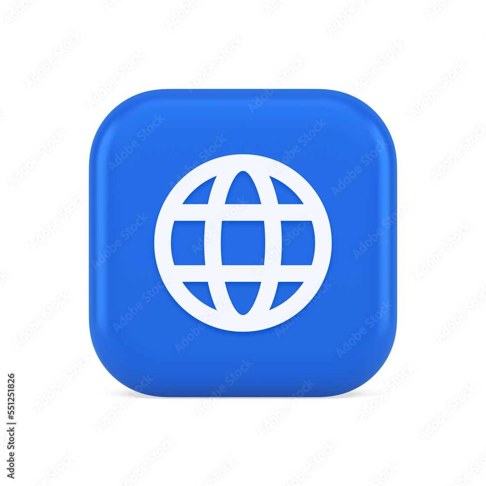 Poster global internet connection gps planet button network web business communication 3d icon