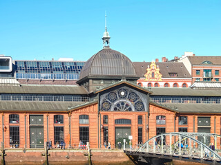 Altonaer Fischauktionshalle in Hamburg historic building in the heart of the port