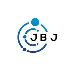 JBJ letter technology logo design on white background. JBJ creative initials letter IT logo concept. JBJ letter design.