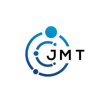JMT letter technology logo design on white background. JMT creative initials letter IT logo concept. JMT letter design.