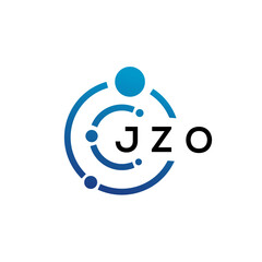 JZO letter technology logo design on white background. JZO creative initials letter IT logo concept. JZO letter design.