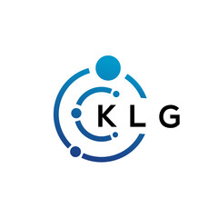 KLG letter technology logo design on white background. KLG creative initials letter IT logo concept. KLG letter design.
