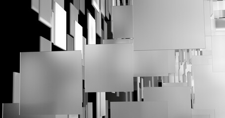 background of 3d glass blocks made in blender