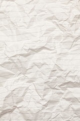 Rumpled vintage lined paper or notebook paper