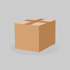 Packaging box mock-up design.