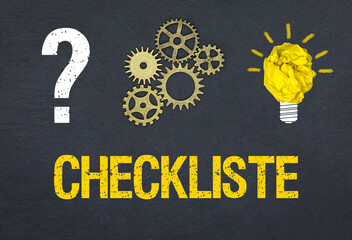 Obraz premium Checkliste