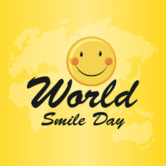 Smilling face for world smile day event