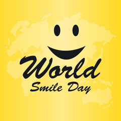 Smilling face for world smile day event