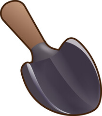 Cute gardener tools equipment 3d cartoon and game style