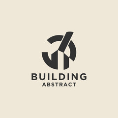 Building logo for construction logo icon design 