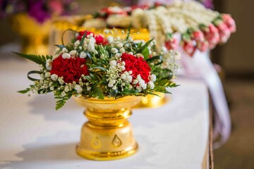 Wedding reception and cartering setting 