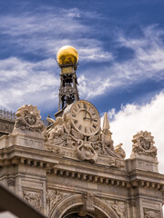 Obraz premium Detail of the Bank of Spain building in Madrid