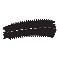 bike tyre mark strip