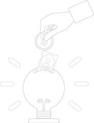 Concept for saving money