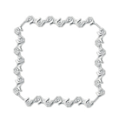 Frame in vintage style with ornament elements, art, pattern, background, texture, template Vector illustration eps 10, Art.