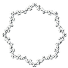 Frame in vintage style with ornament elements, art, pattern, background, texture, template Vector illustration eps 10, Art.