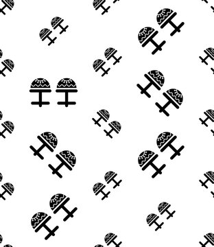 black cufflinks pattern on white background clip art preview