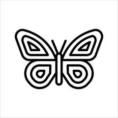Butterfly icon. sign for mobile concept and web design. vector illustration