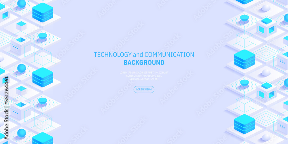 Poster futuristic abstract technology and communication network background. conveying connectivity, complex