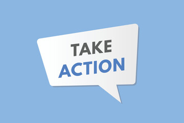 take action text Button. take action Sign Icon Label Sticker Web Buttons
