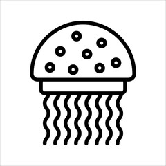 Jellyfish icon. sign for mobile concept and web design. vector illustration