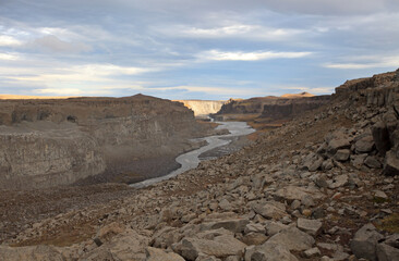 Detifoss - the most powerful in Europe, Iceland 