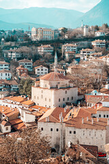 Traditional Ottoman Houses in Safranbolu. Ottoman houses, old mosuqes and historical buildings . Safranbolu UNESCO World Heritage Site. Old wooden mansions turkish architecture. Safranbolu landscape 