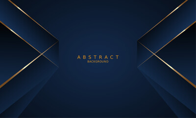 dark blue luxury premium background and gold line.