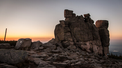 Poland - Slonecznik rock on the trail to Sniezka peak © DanOch