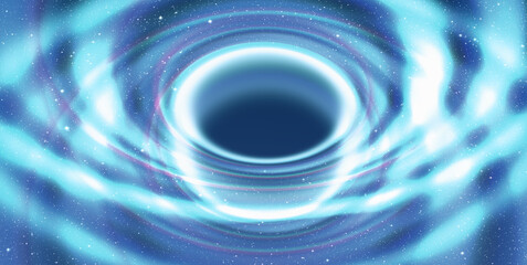 Abstract blue color Black Hole background