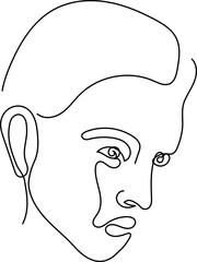 silhouette of a woman head