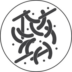 Lactobacillus icon, medical icon vector 
