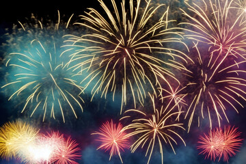 Fototapeta premium fireworks in the night sky