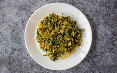 Mediterranean cuisine , vegetarian food , favorite food of Muğla region , Roasted Hibiscus