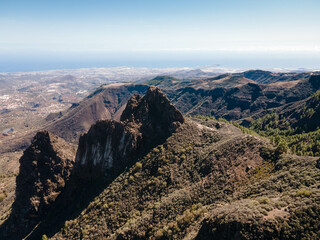 Fototapeta na wymiar Gran Canaria a vista de dron