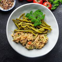 rice noodles, green bean, vegetable, asian food delicious snack healthy meal food snack on the table copy space food background rustic top view