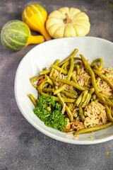 rice noodles, green bean, vegetable, asian food delicious snack healthy meal food snack on the table copy space food background rustic top view