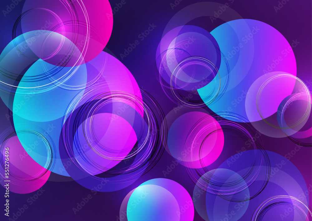 Poster abstract luxury background with circular geometric pattern. element of modern circular overlapping l