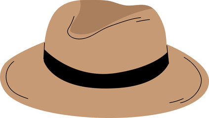 panama hat fashion clothing and accessories clipart