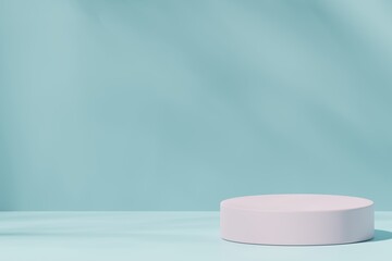Scene with a podium for product presentation, 3d rendering