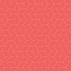 Obraz na płótnie Canvas Hexagonal Maze pattern abstract illustration