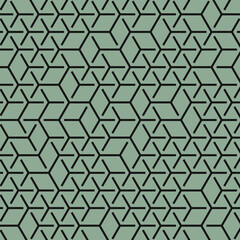  Hexagonal Maze pattern abstract illustration