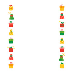 プレゼントボックス　フレーム　縦