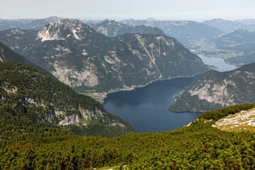 View to Hallstatt from  Dachstein mountain