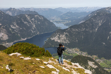 View to Hallstatt from  Dachstein mountain